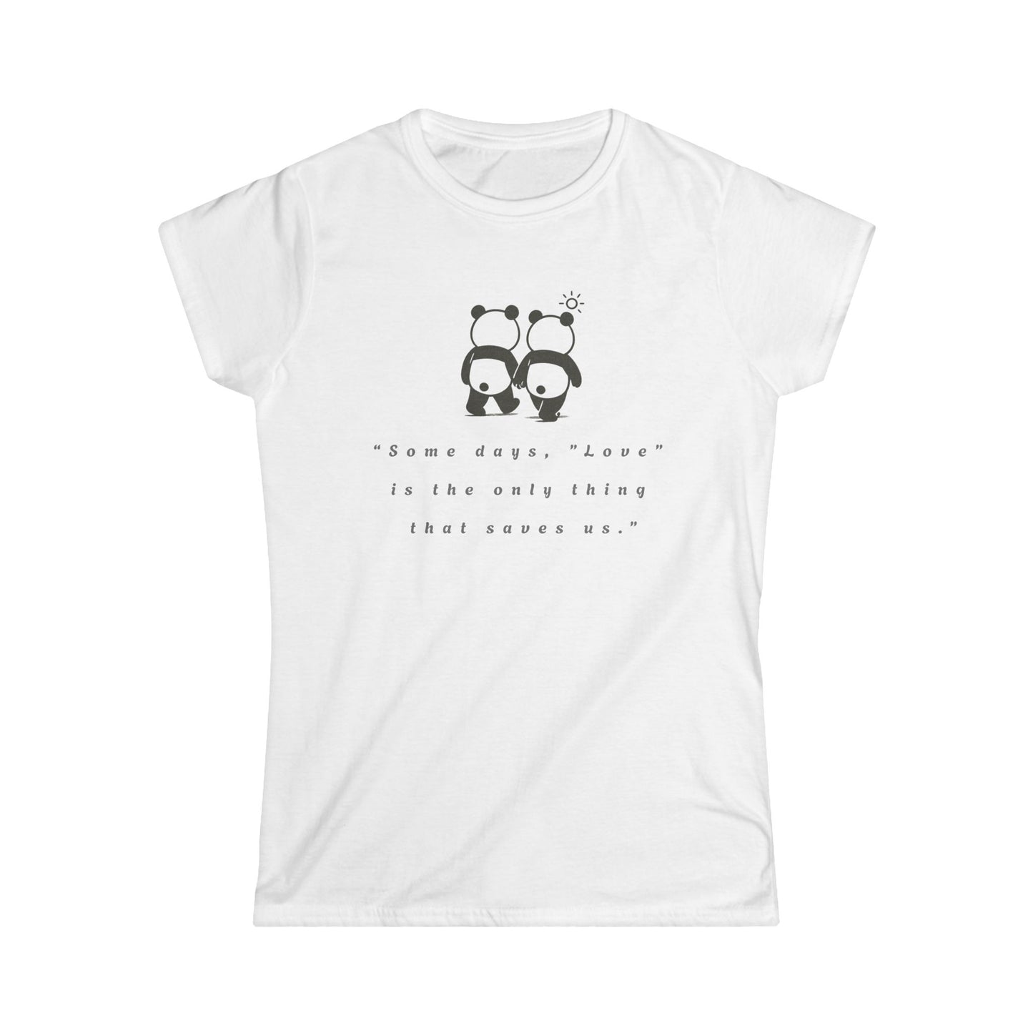 “Kindness in Cotton – Women's Panda Softstyle Tee”