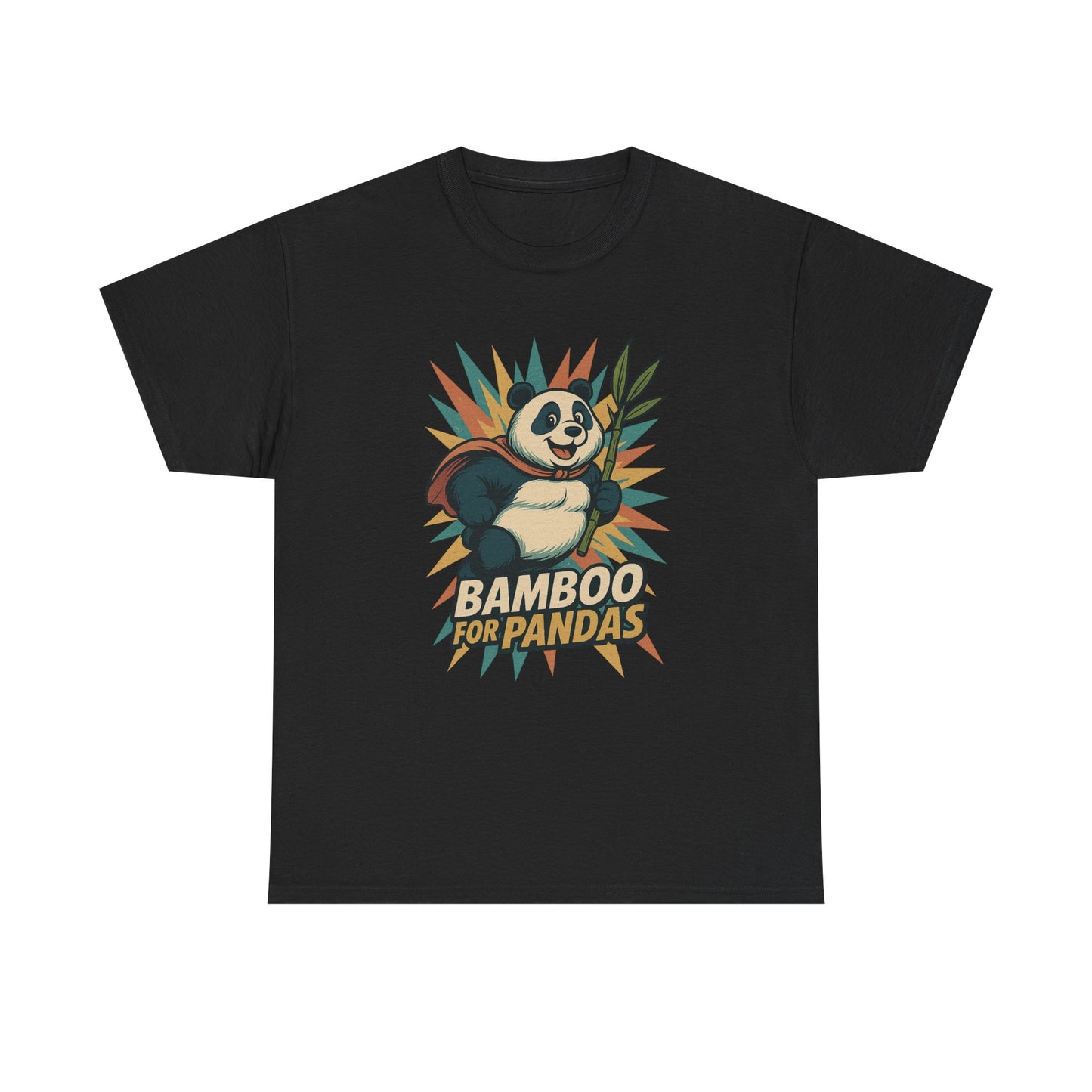 Cute Panda Bamboo Unisex Cotton Tee, Animal Lover Gift, Eco-Friendly Apparel, Casual Wear, Nature-Themed Shirt