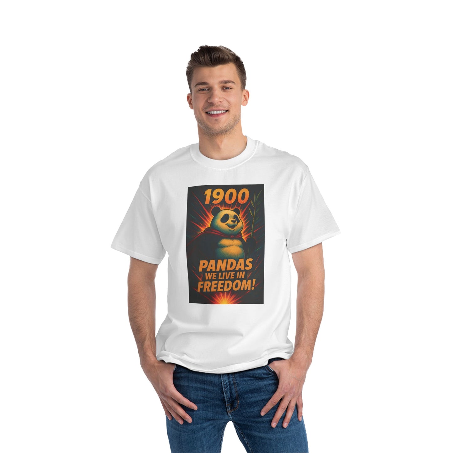 Panda Freedom T-Shirt, Funny Graphic Tee, Cute Animal Shirt, Gift for Wildlife Lovers, Casual Summer Wear, Birthday Gift Idea
