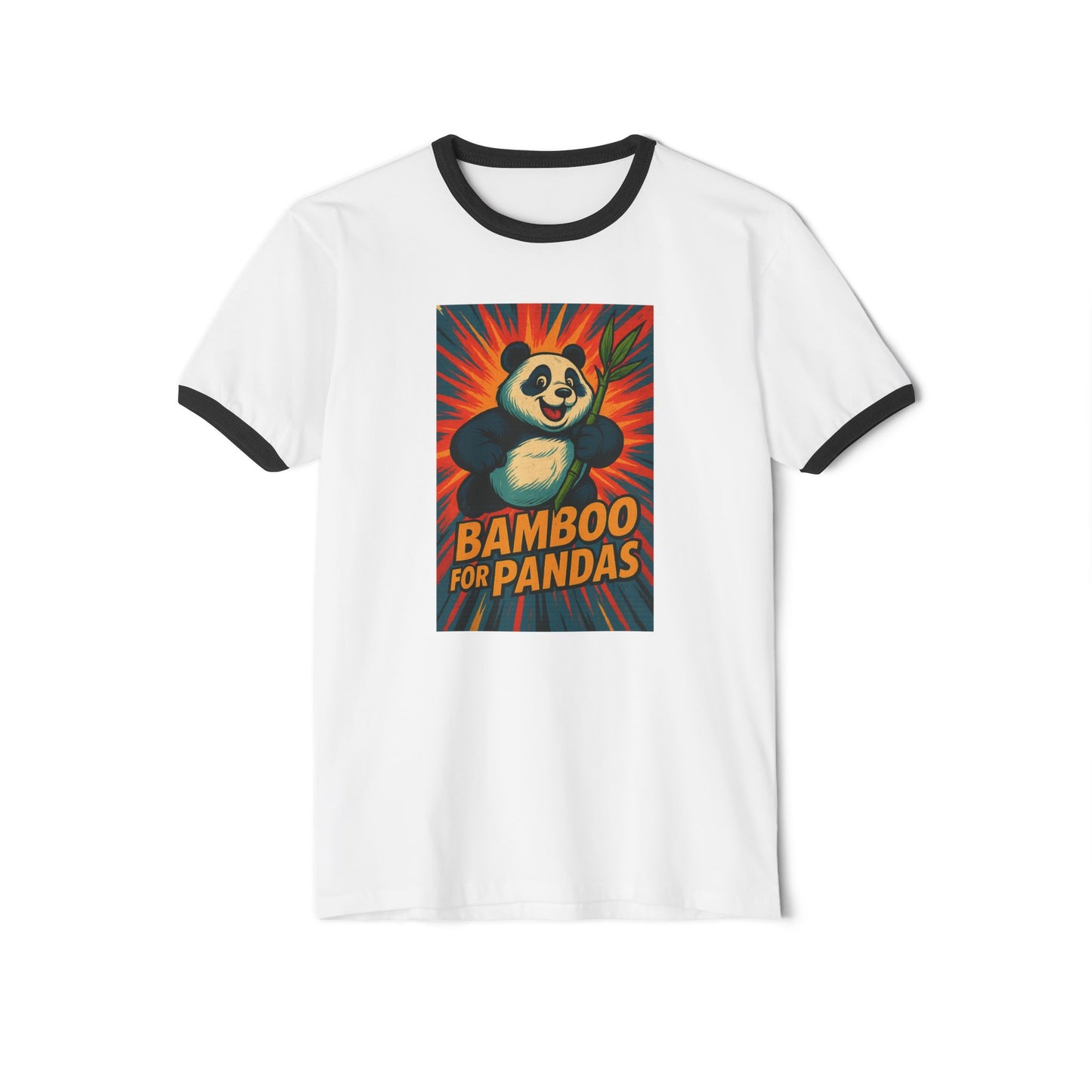 Bamboo for Pandas Ringer T-Shirt, Eco-Friendly