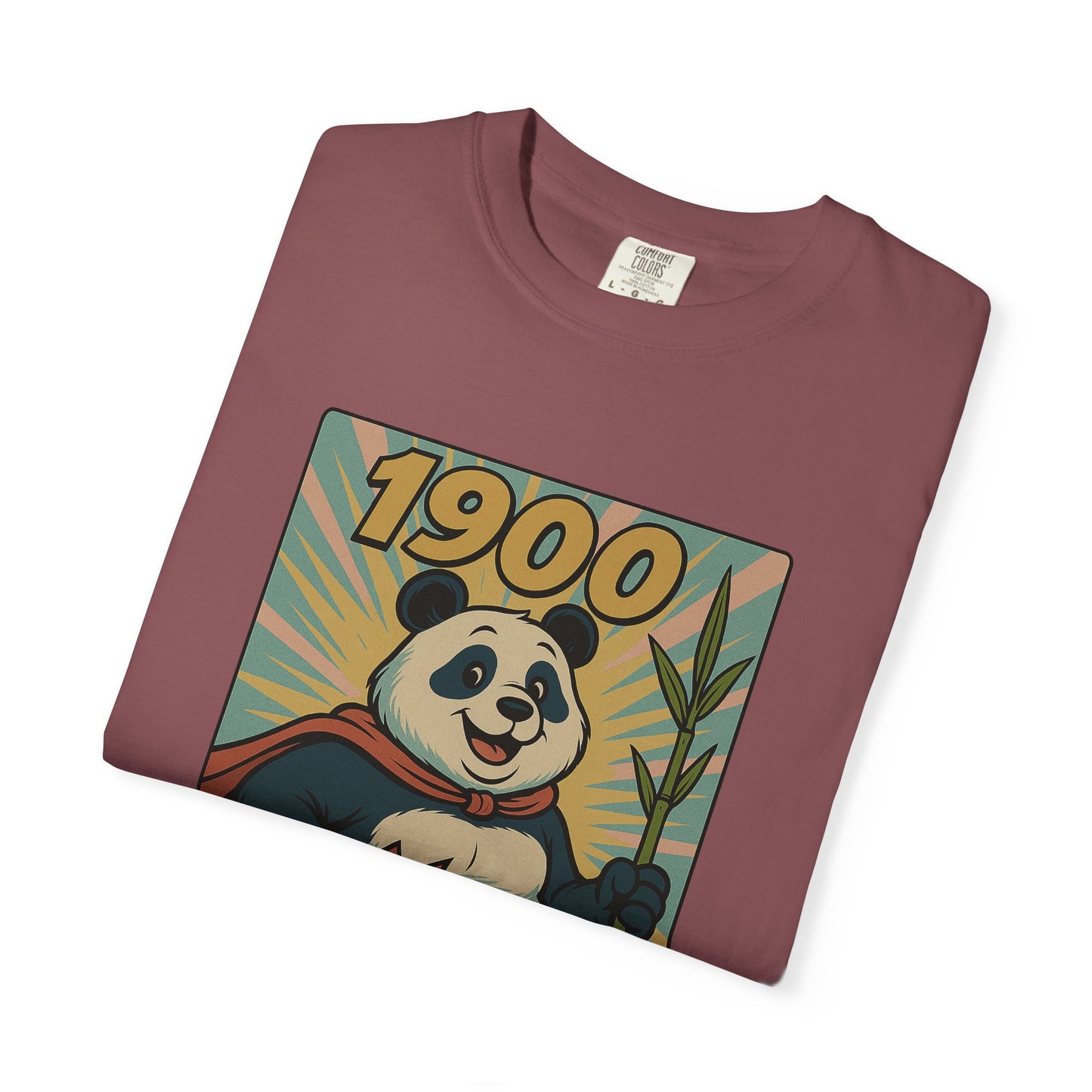 Heroic Panda T-shirt - Freedom, Eco-friendly Apparel, Casual Wear, Cute Gift for Animal Lovers