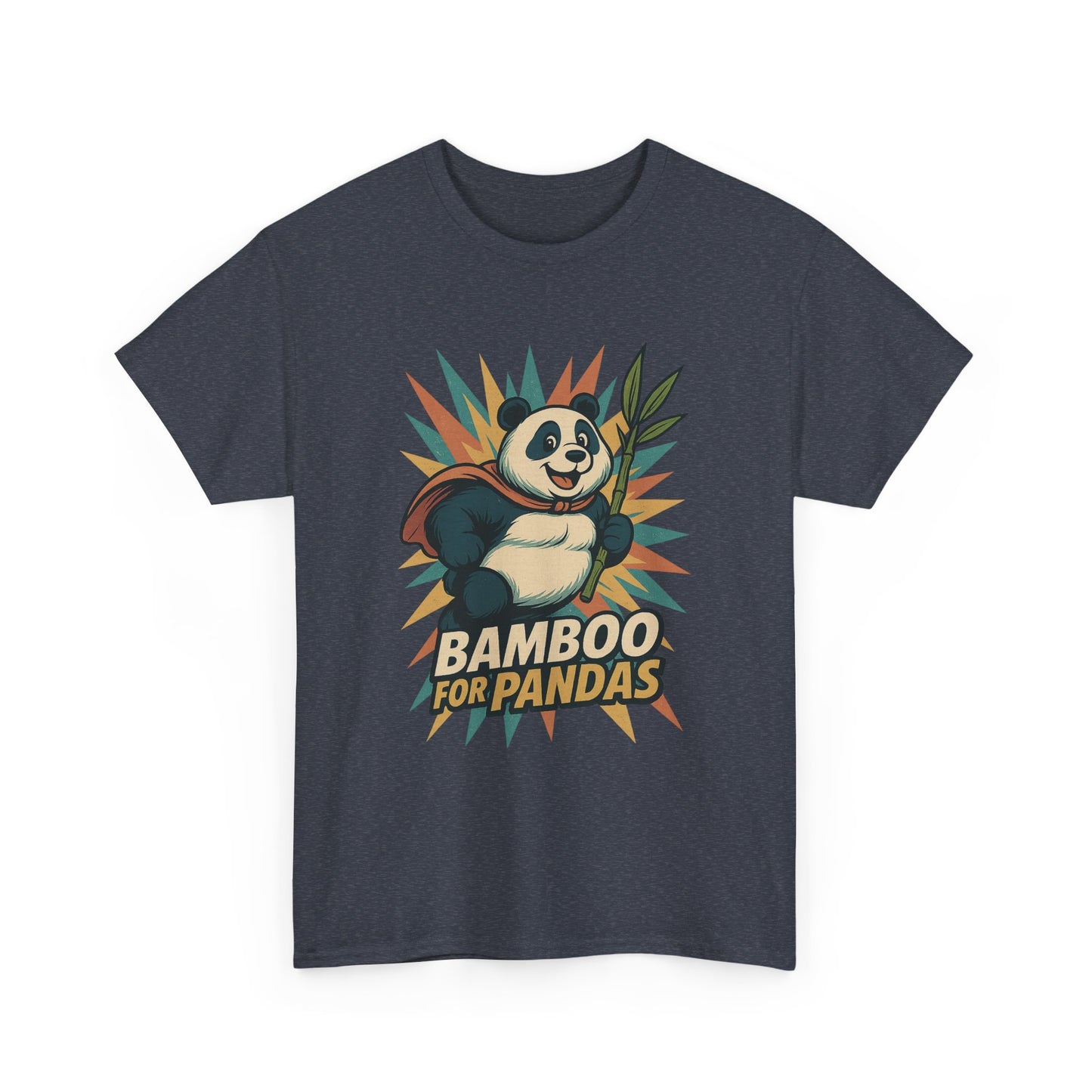Cute Panda Bamboo Unisex Cotton Tee, Animal Lover Gift, Eco-Friendly Apparel, Casual Wear, Nature-Themed Shirt