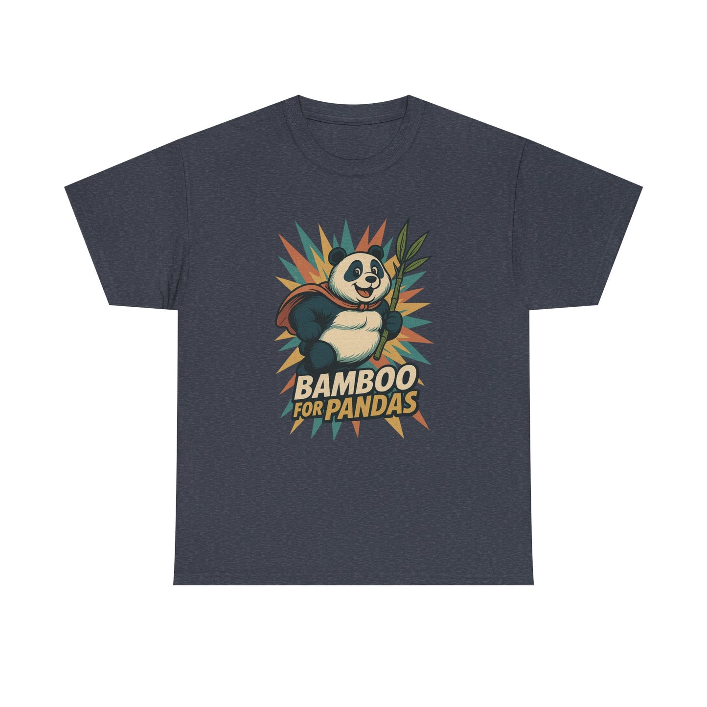Cute Panda Bamboo Unisex Cotton Tee, Animal Lover Gift, Eco-Friendly Apparel, Casual Wear, Nature-Themed Shirt