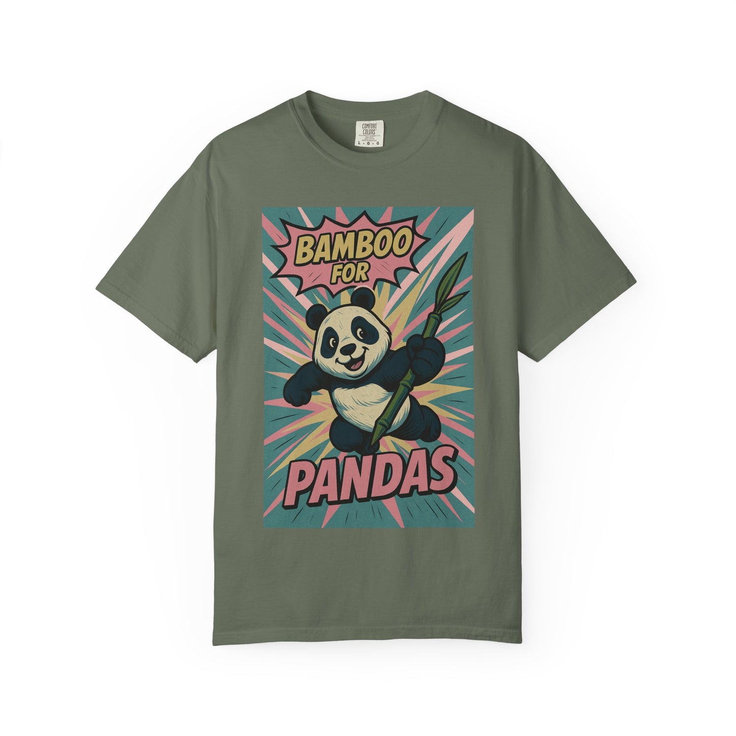Panda Love Unisex T-Shirt, Eco-Friendly Bamboo Shirt, Cute Animal Tee, Gift for Nature Lovers, Stylish Casual Wear