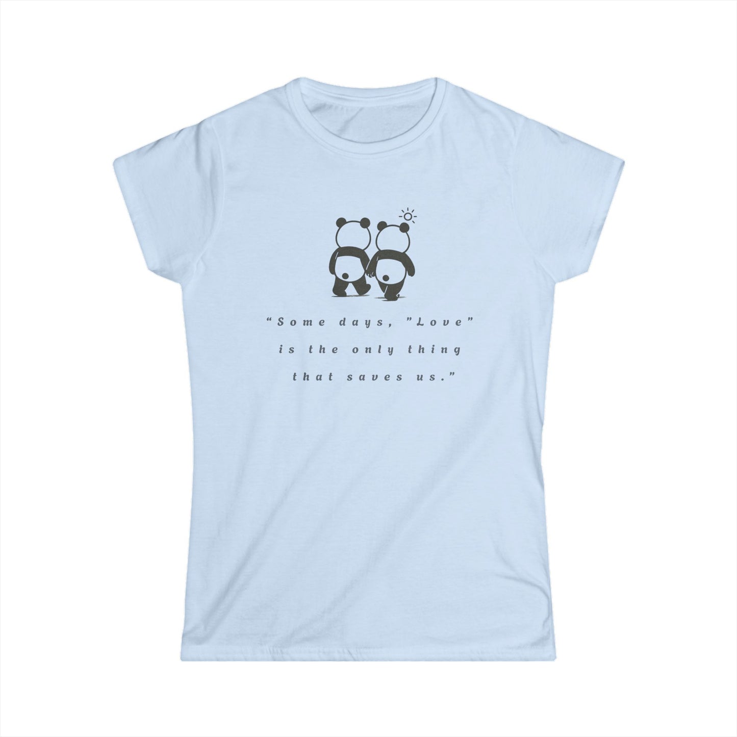 “Kindness in Cotton – Women's Panda Softstyle Tee”