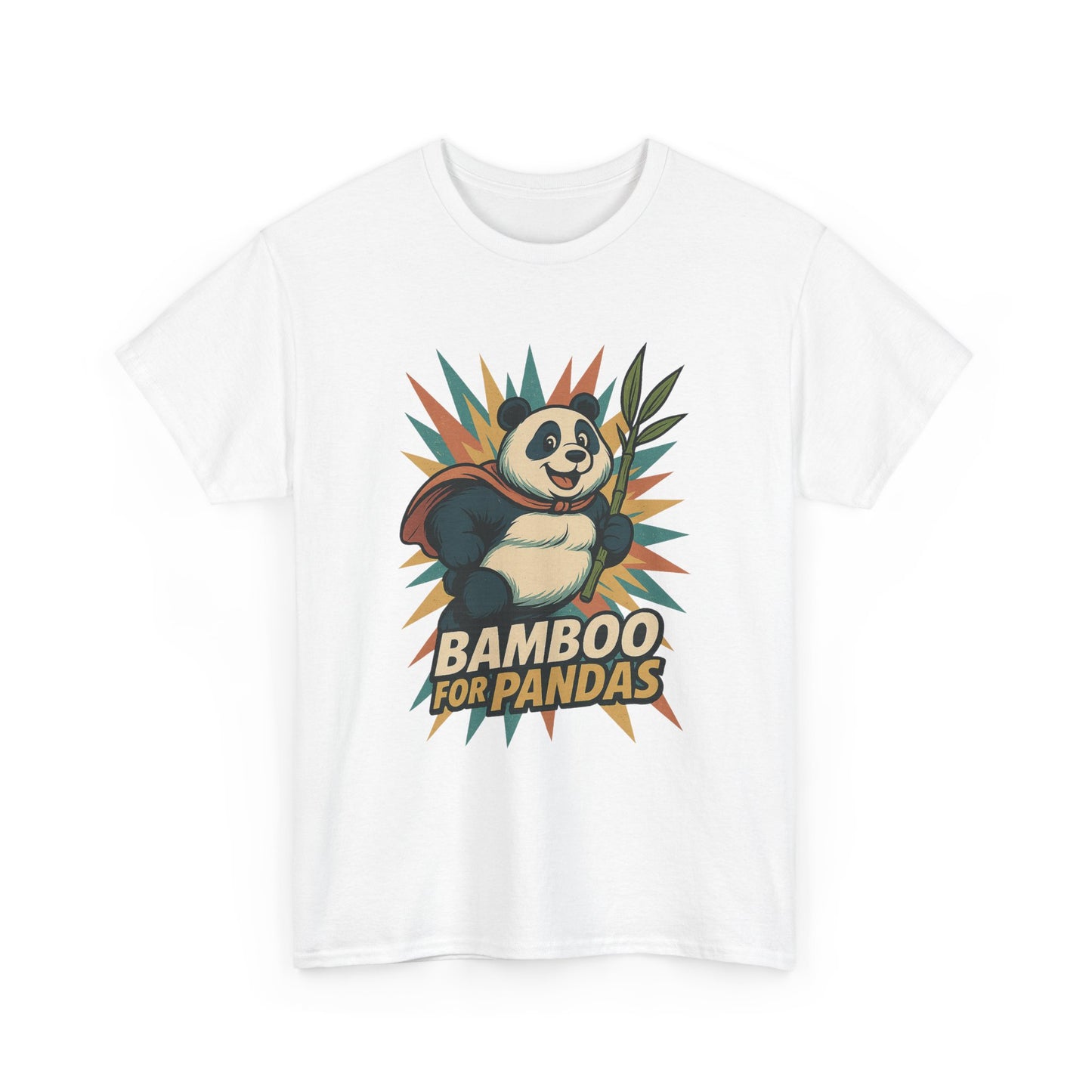 Cute Panda Bamboo Unisex Cotton Tee, Animal Lover Gift, Eco-Friendly Apparel, Casual Wear, Nature-Themed Shirt