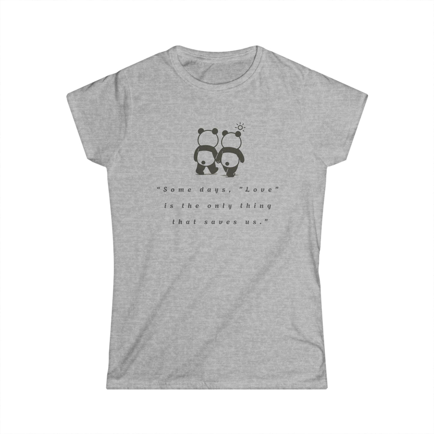 “Kindness in Cotton – Women's Panda Softstyle Tee”