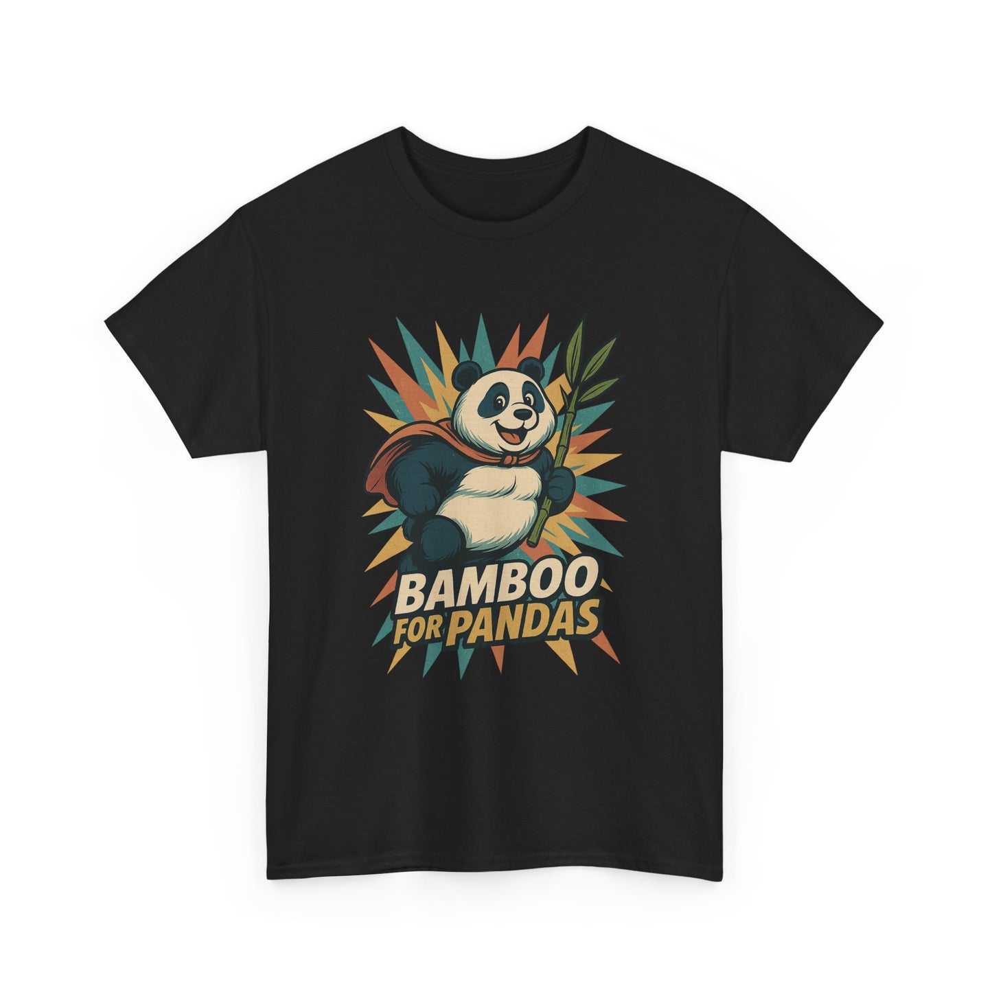 Cute Panda Bamboo Unisex Cotton Tee, Animal Lover Gift, Eco-Friendly Apparel, Casual Wear, Nature-Themed Shirt