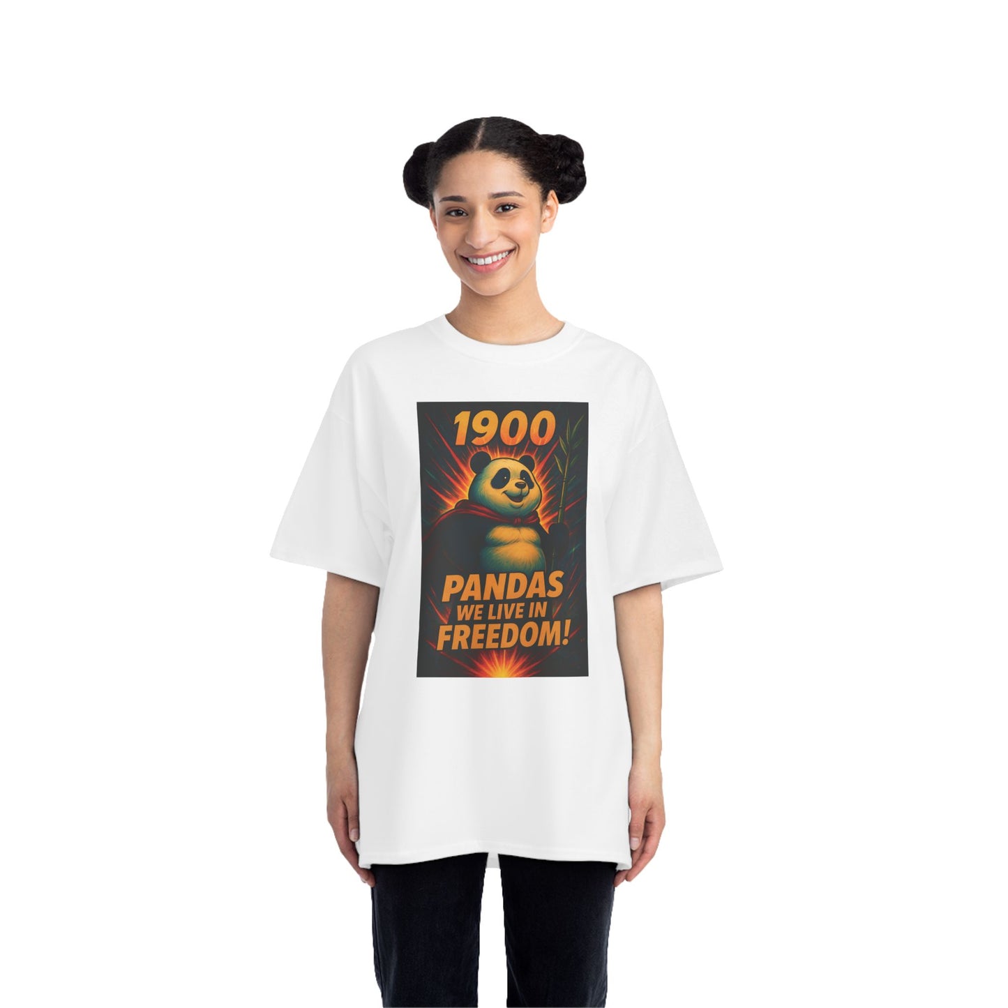 Panda Freedom T-Shirt, Funny Graphic Tee, Cute Animal Shirt, Gift for Wildlife Lovers, Casual Summer Wear, Birthday Gift Idea