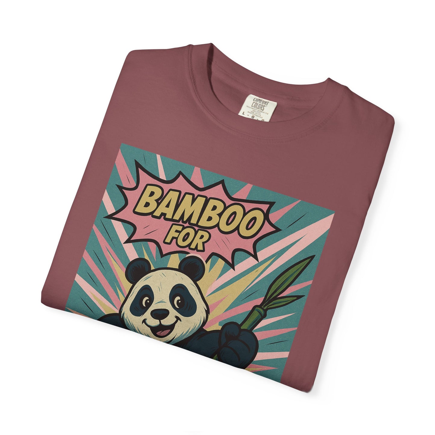 Panda Love Unisex T-Shirt, Eco-Friendly Bamboo Shirt, Cute Animal Tee, Gift for Nature Lovers, Stylish Casual Wear