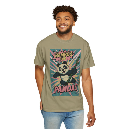 Panda Love Unisex T-Shirt, Eco-Friendly Bamboo Shirt, Cute Animal Tee, Gift for Nature Lovers, Stylish Casual Wear