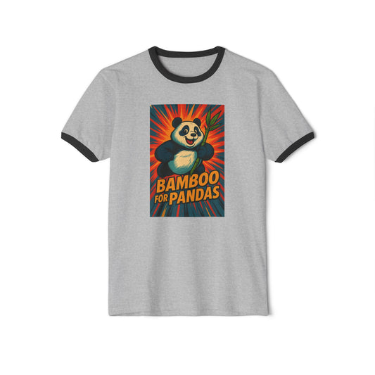 Bamboo for Pandas Ringer T-Shirt, Eco-Friendly